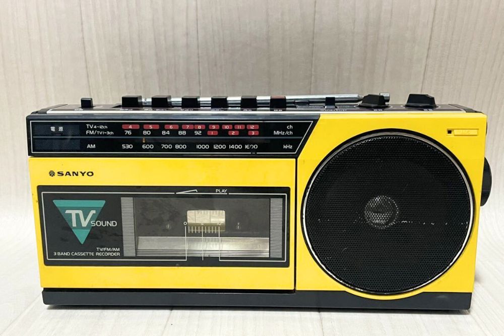 SANYO(サンヨーカセットレコーダー)MR-A7TV 三洋ラジカセ MR-A7の紹介 - YouTube